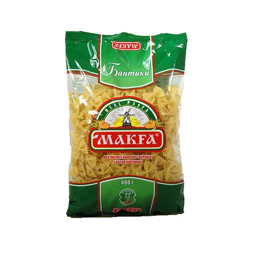Макароны МАКФА бантики 400г