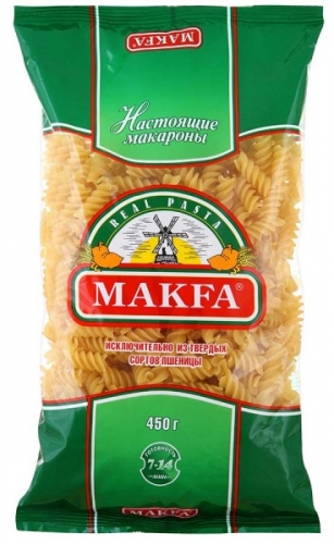 Макароны МАКФА спирали 400г