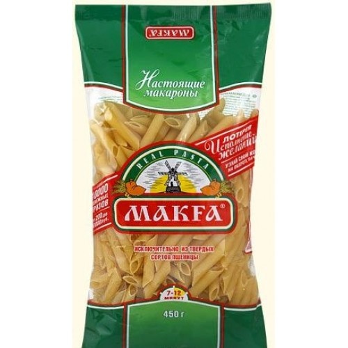 Макароны МАКФА перья 400г