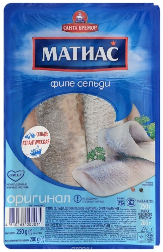 Матиас отборный филе сельди