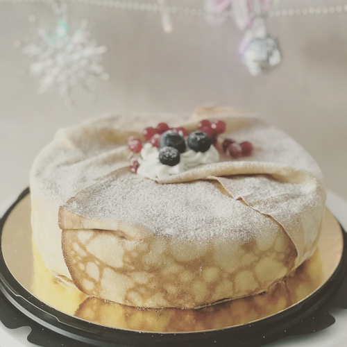 Торт Блинный с ягодами		
