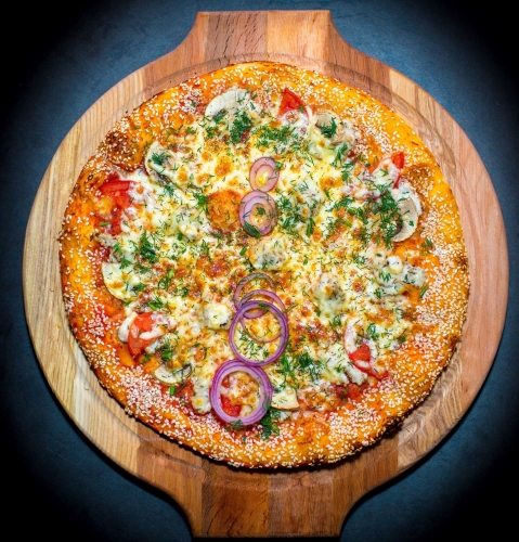 Пицца Куриная  с грибами 