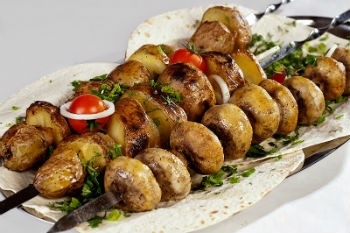 Шашлык Картофель с курдюком