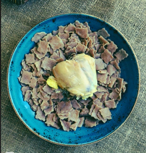 Хинкал Лезгинский из цельнозерновой муки с курицей