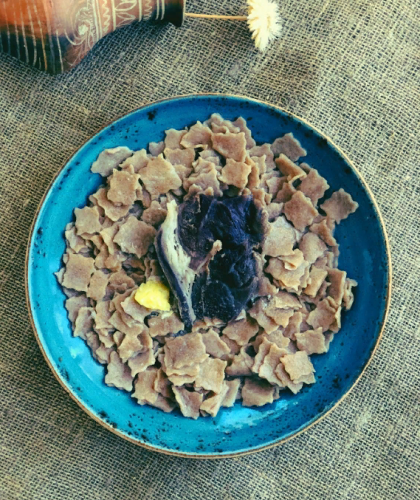 Хинкал Лезгинский из цельнозерновой муки с сушеным мясом