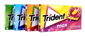 Жевательная резинка Trident max 27 г