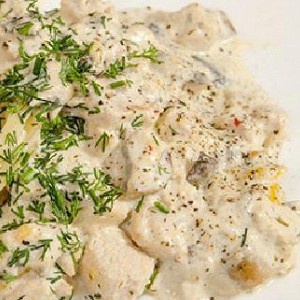 Курица в сливочном соусе