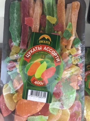 Цукаты Ассорти "Ансалта" 400гр