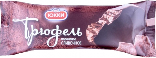 Мороженое слив. шоколадный с ванилью в глаз с какао Трюфель ЮККи 65гр
