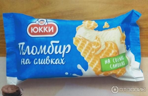 Мороженое вафельный в листах пломбир ЮККИ 80гр