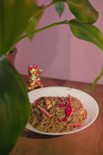 Удон с курицей