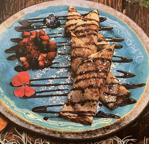 Блины с нутелой и бананом