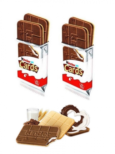 Kinder Cards вафли с молочной начинкой