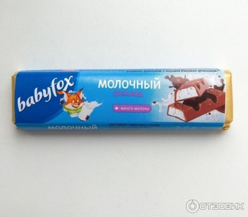 Бебифокс батончик молочный шоколад