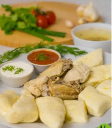 Хинкал с куриным мясом