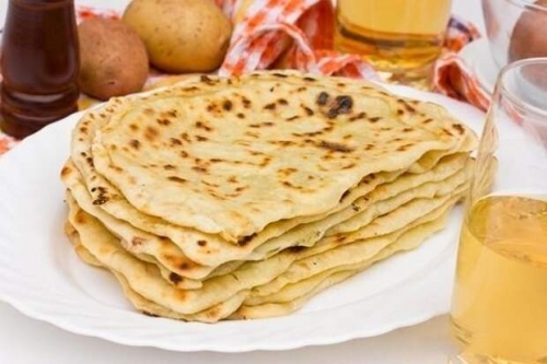 Чуду с картошкой и творогом на сковороде 