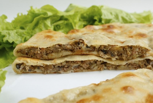 Чуду с мясом на сковороде