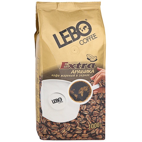 Кофе жареный зерно LEBO Экзлюзив Арабика 250гр