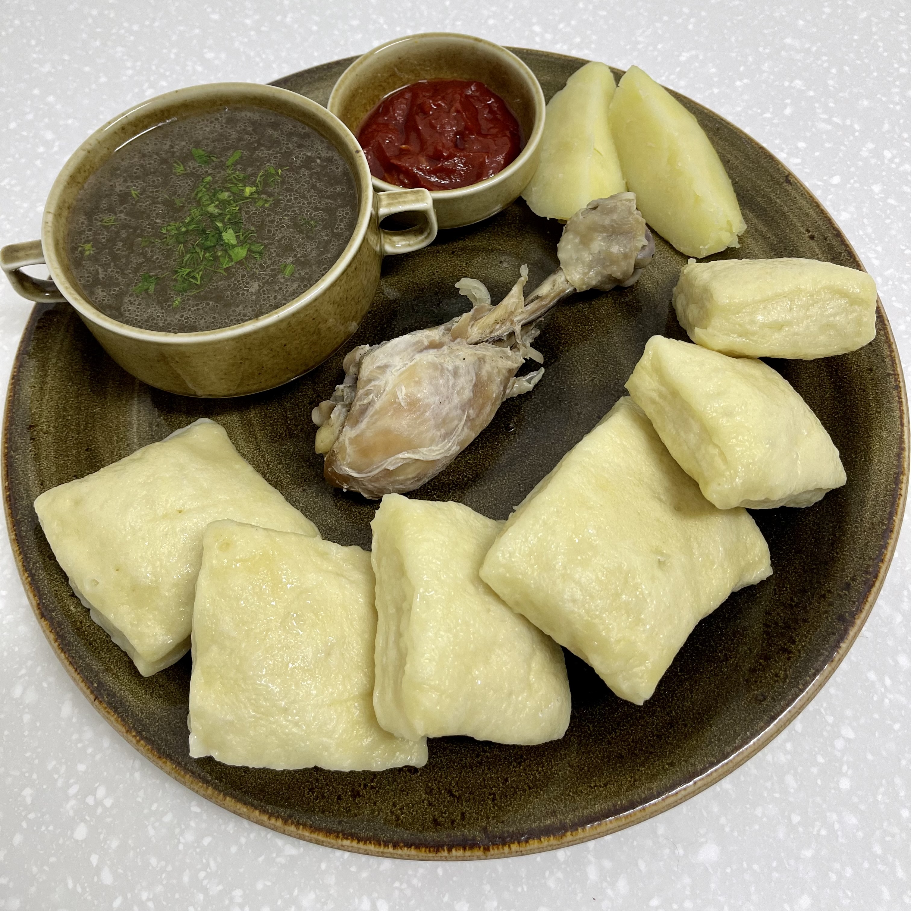 Аварский хинкал с курицей