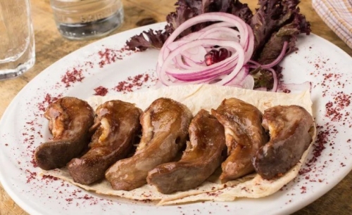 Шашлык из бараньего язычка