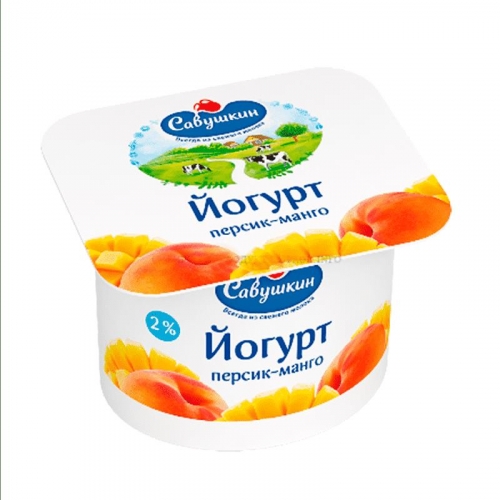 Йогурт Савушкин Персик-Манго 