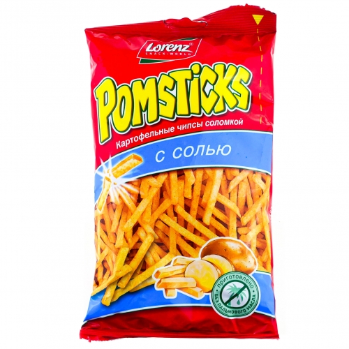 Картофельные чипсы соломкой Pomsticks с солью