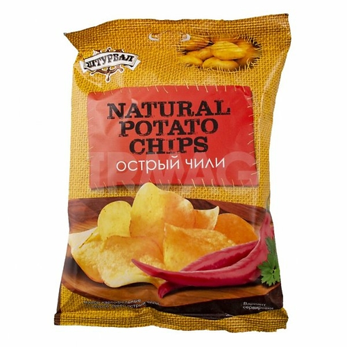 Чипсы картофельные ШТУРВАЛ со вкусом супер острый чили 150гр