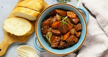 Баранина тушеная с овощами