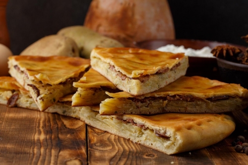 Даргинское чуду с сушеной колбасой