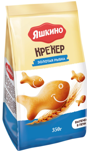 Яшкино крекер золотая рыбка 350гр