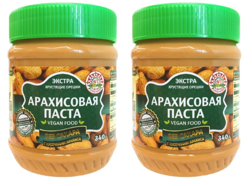 Арахисовая паста Азбука Продуктов 340гр без сахара
