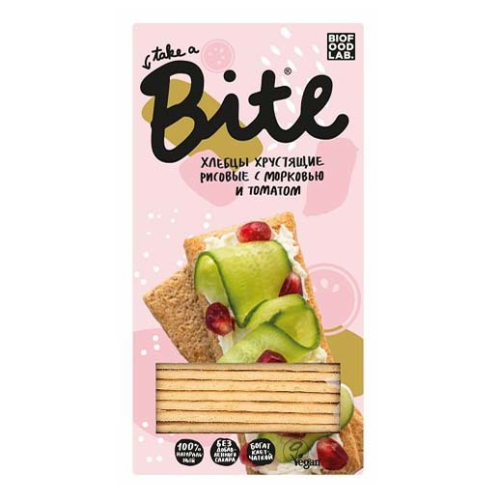 BITE Хлебцы рисовые с морковью и томатом 150г