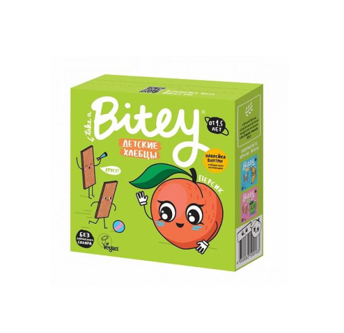 BITE детские хлебцы 40г персик-морковь