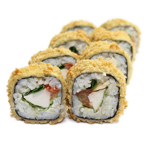 Горячий ролл Цезарь с курицей