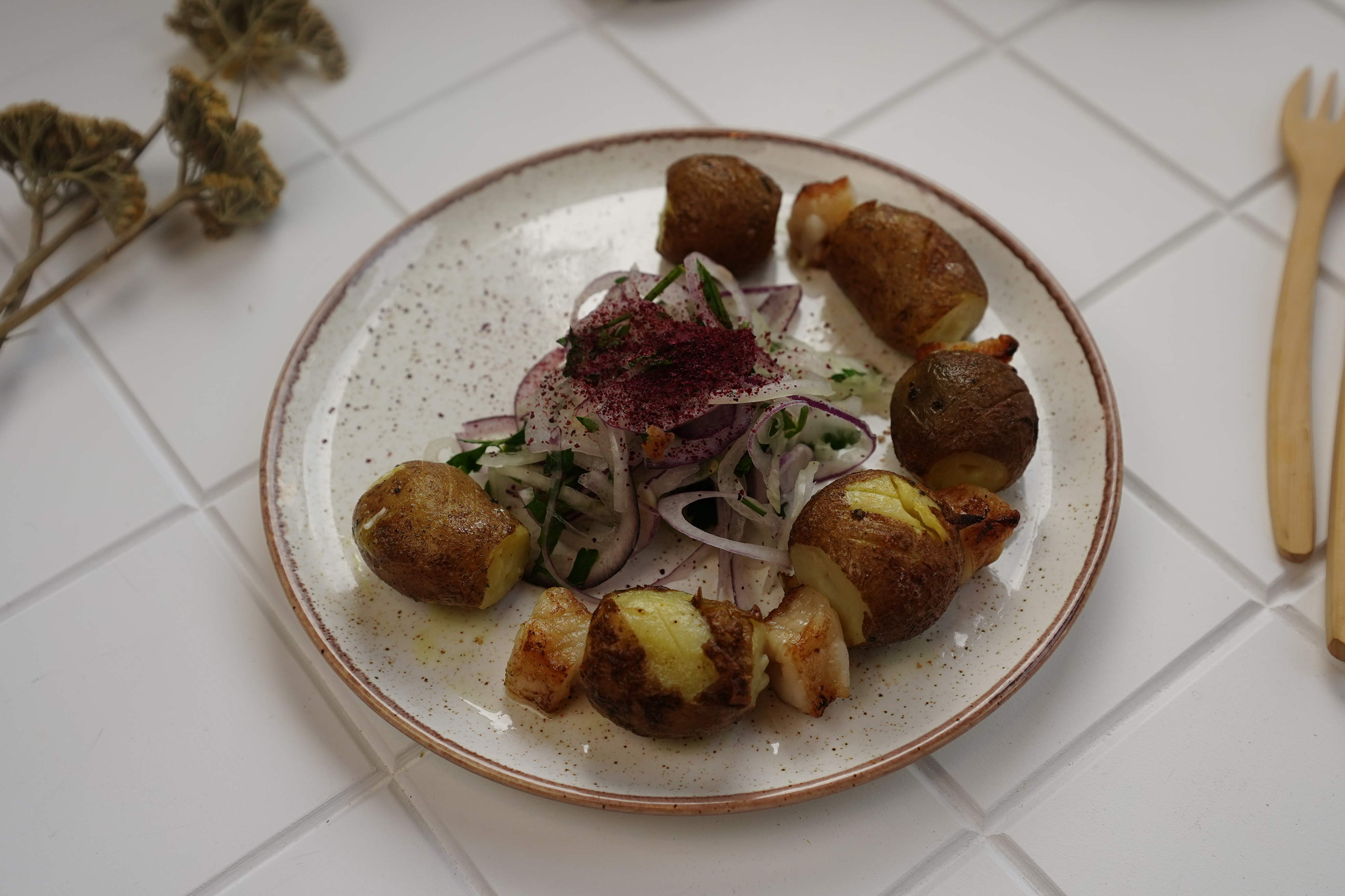 Шашлык Картофель с курдюком