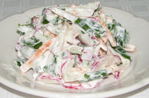 Салат Домашний со сметаной