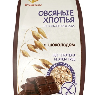 Овсяные хлопья СТАШЕВСКОЕ с шоколадом 375г