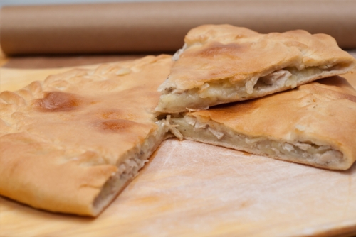 Даргинское чуду с курицей и картошкой