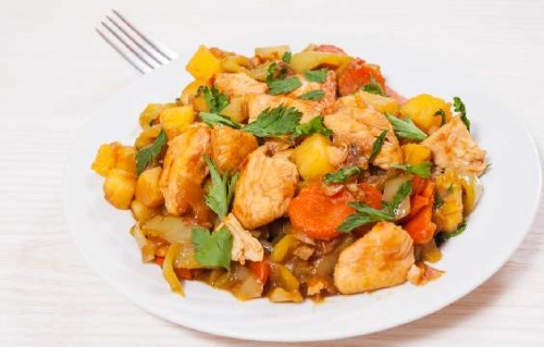 Жаркое с курицей