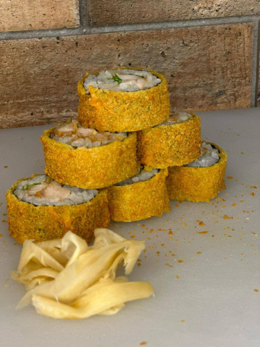 Горячий ролл Цезарь с курицей