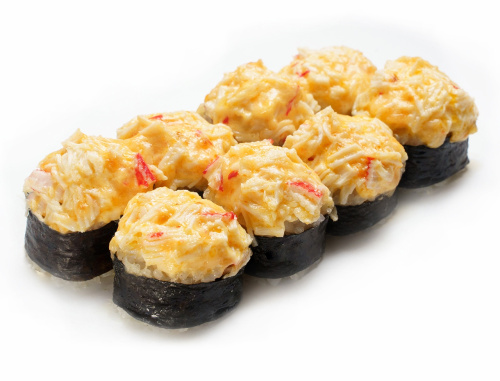 Запеченный ролл Нори маки крабовый