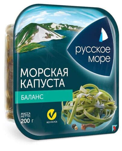 Русское Море морская капуста маринованная Баланс 200гр