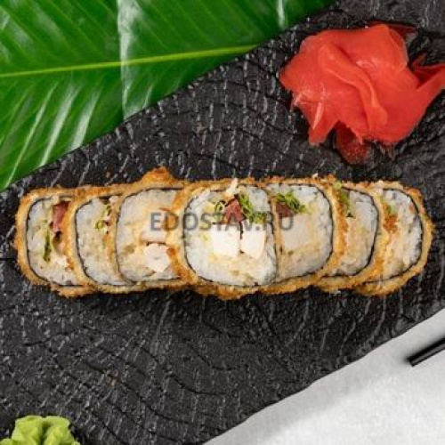 Горячий ролл Цезарь люкс с курицей