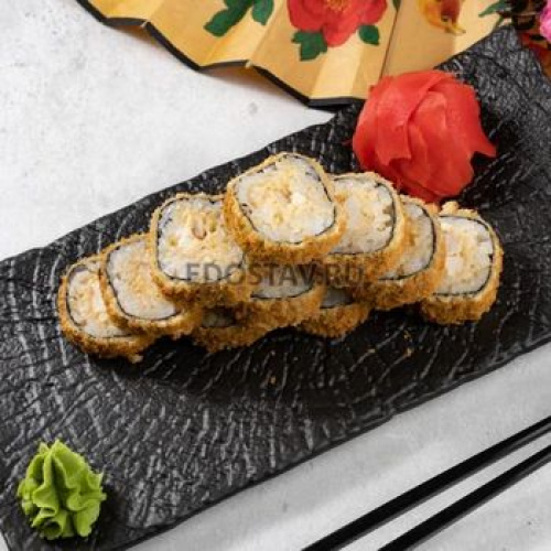 Горячий ролл Цезарь с курицей