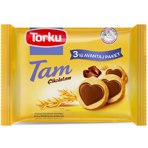 Овсяное печенье с шоколадом и кремом TORKU TAM 249гр