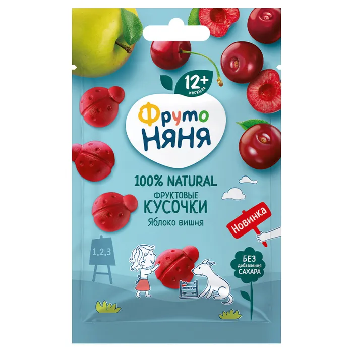 ФрутоНяня /15 гр/ Фруктовые кусочки из яблок и вишни