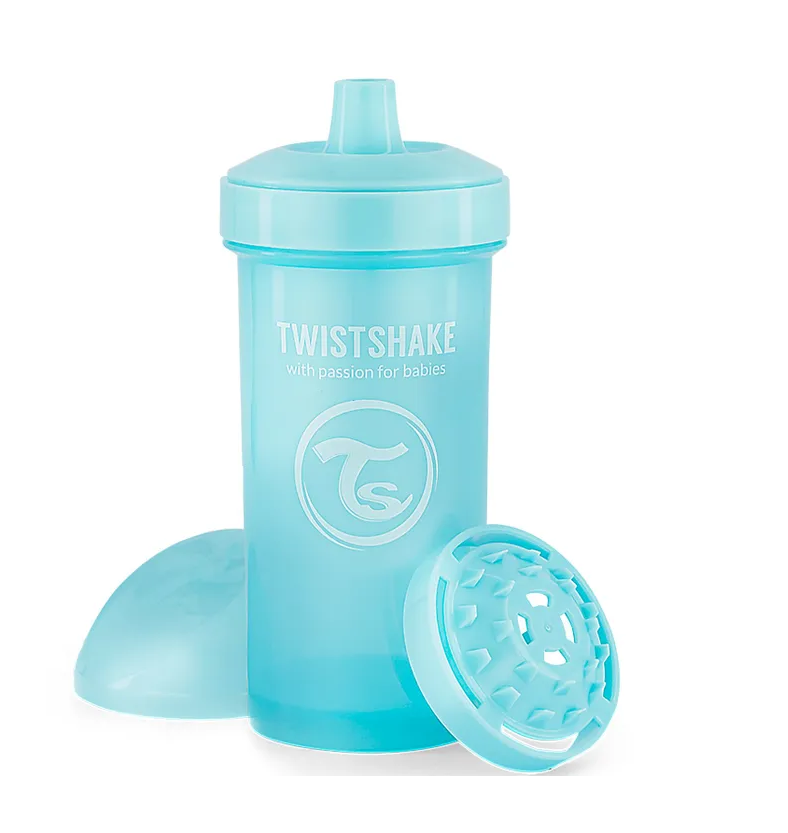 ТВИСТШЕЙК /360 мл./ Поильник Kid Cup. Пастельный синий (Pastel Blue)