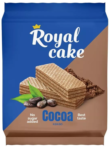 Вафли Royal Cake на сорбите с какао 