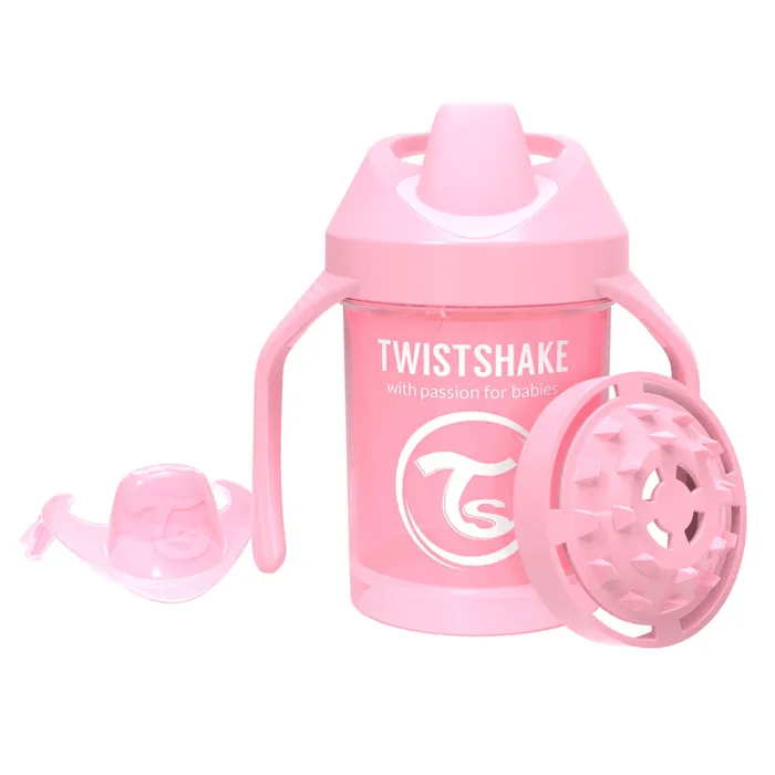 ТВИСТШЕЙК /230 мл./ Поильник Mini Cup. Пастельный розовый (Pastel Pink). Возраст 4+m