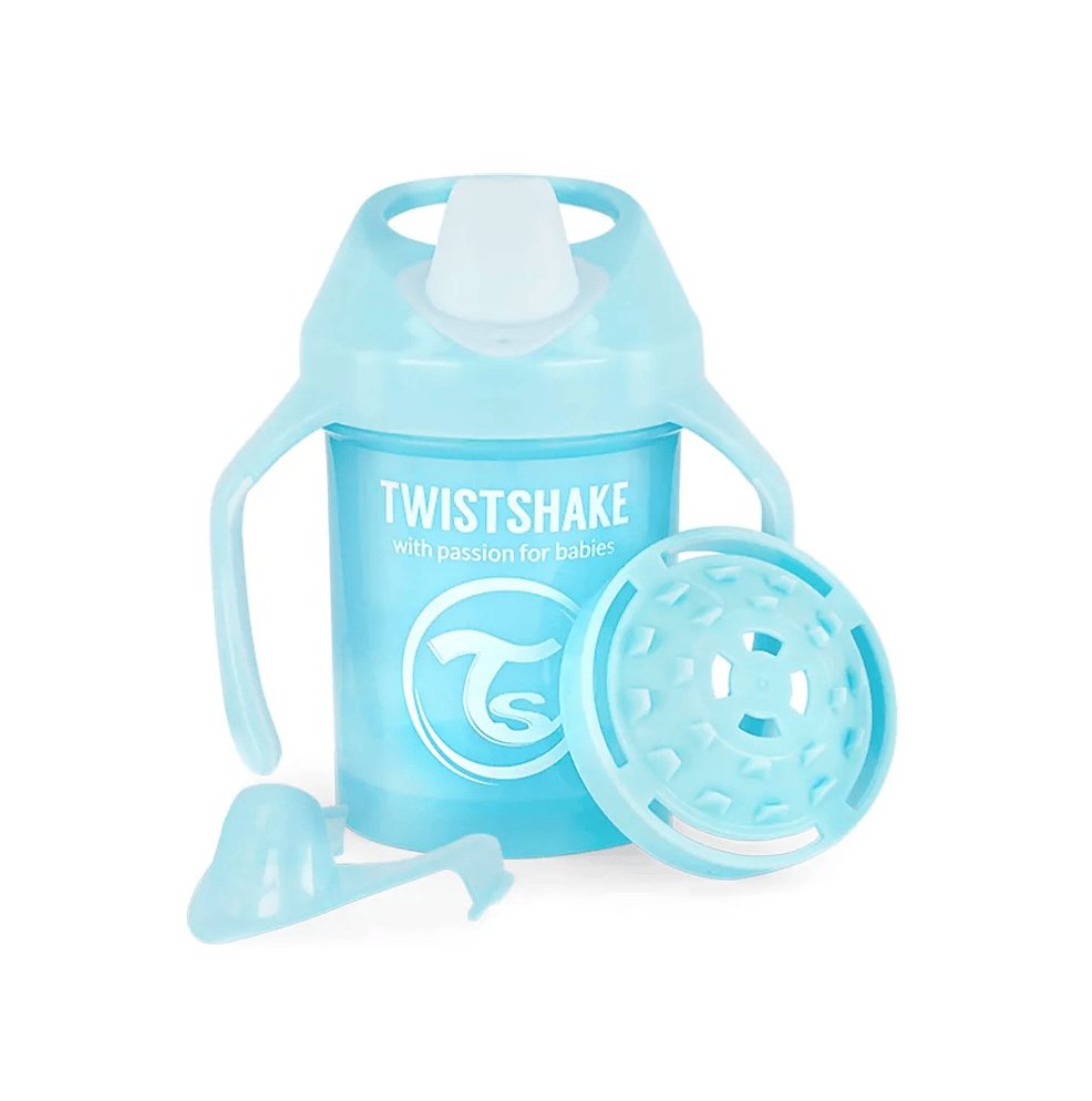 ТВИСТШЕЙК /230 мл./ Поильник Mini Cup. Пастельный синий (Pastel Blue). Возраст 4+